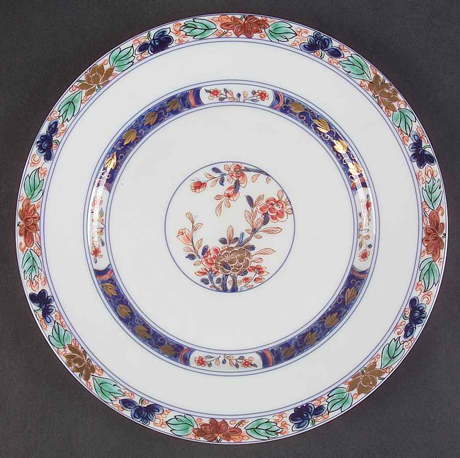 Koutani (White Background) Salad Plate by Ceralene-1