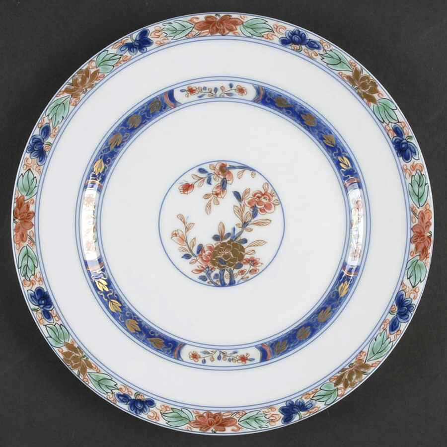 Koutani (White Background) Dessert Luncheon Plate by Ceralene-1