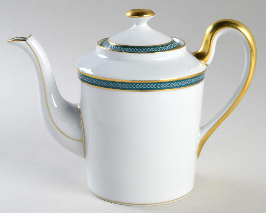 Laurier Blue Mini Coffee Pot & Lid by Ceralene-1