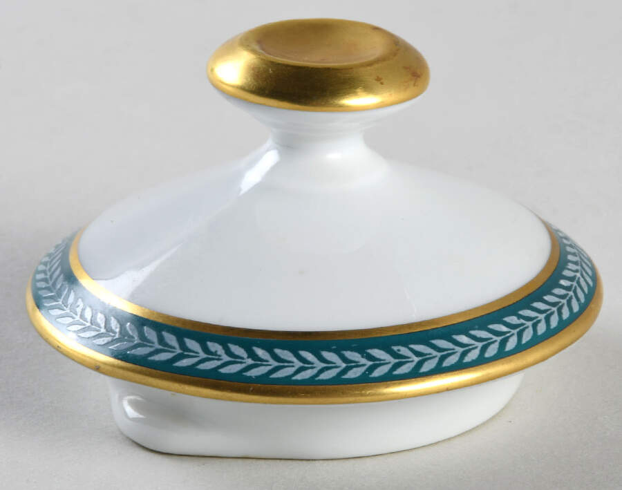Laurier Blue Lid for Mini Coffee Pot by Ceralene-1
