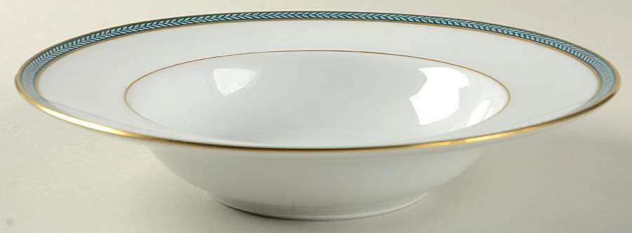 Laurier Blue Rim Soup Bowl by Ceralene-1