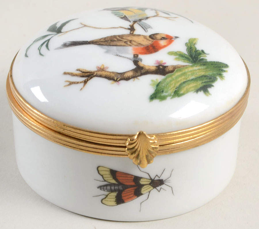 Les Oiseaux Round Hinged Box by Ceralene-1