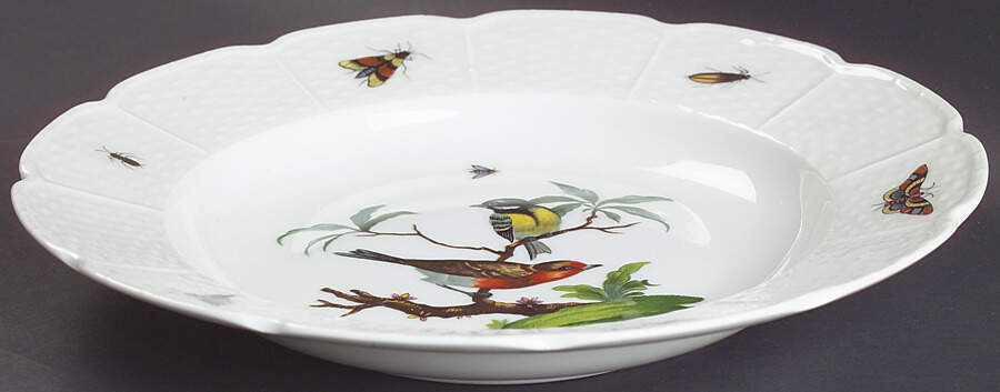 Les Oiseaux Large Rim Soup Bowl by Ceralene-1