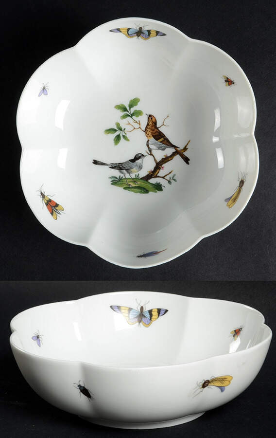 Les Oiseaux Bowl-Melon 6" by Ceralene-1