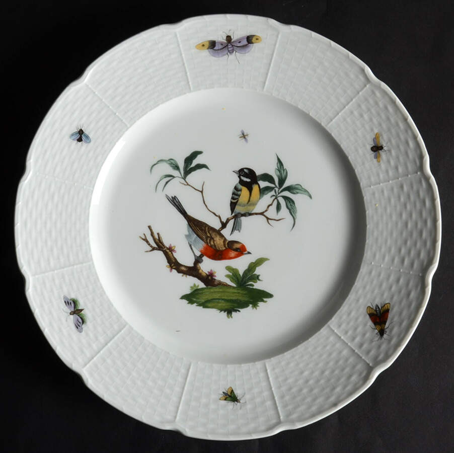 Les Oiseaux Dinner Plate by Ceralene-1