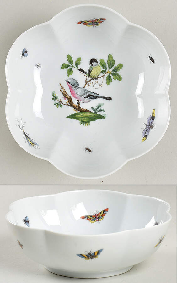 Les Oiseaux Bowl-Melon 6" by Ceralene-1