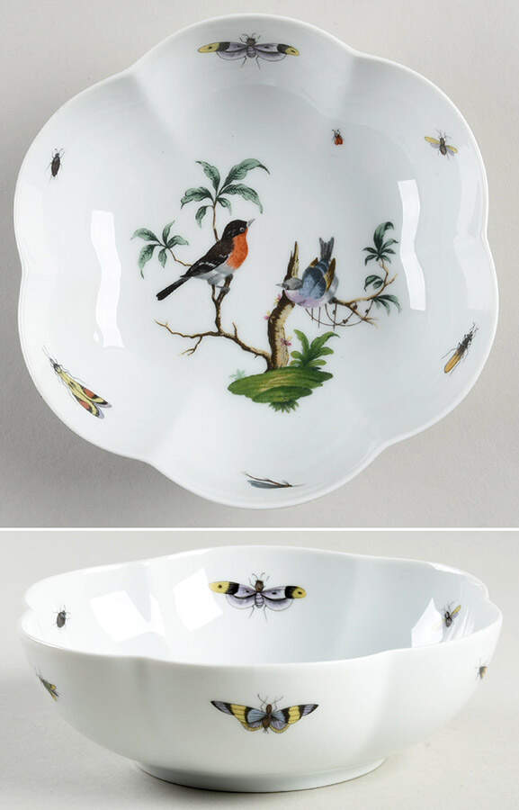 Les Oiseaux 6" Melon Bowl by Ceralene-1