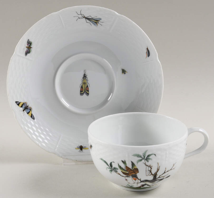 Les Oiseaux Oversized Cup & Saucer Set by Ceralene-1