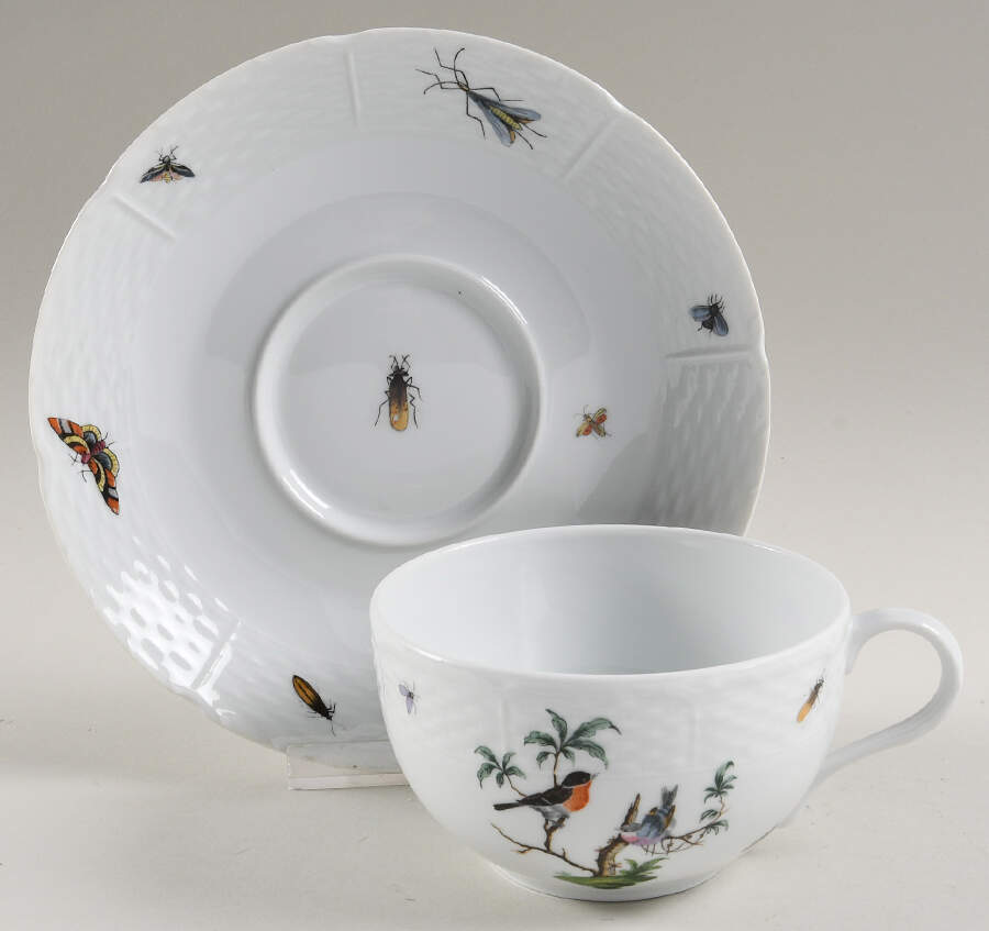 Les Oiseaux Oversized Cup & Saucer Set by Ceralene-1