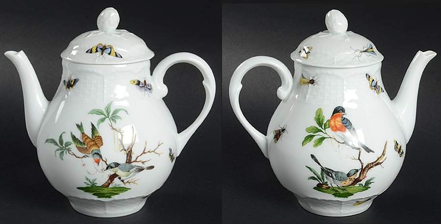 Les Oiseaux Teapot & Lid by Ceralene-1