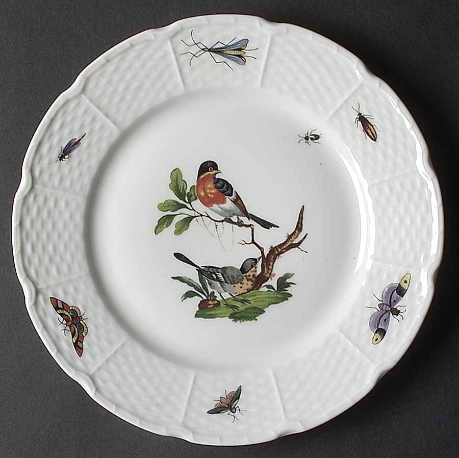 Les Oiseaux Salad Plate by Ceralene-1