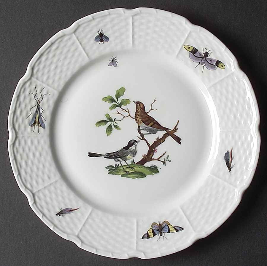Les Oiseaux Salad Plate by Ceralene-1