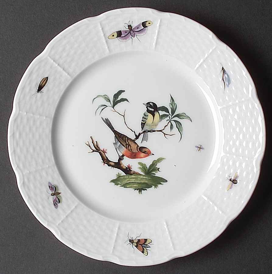 Les Oiseaux Salad Plate by Ceralene-1