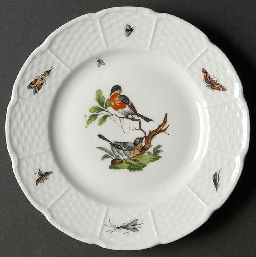 Les Oiseaux Bread & Butter Plate by Ceralene-1