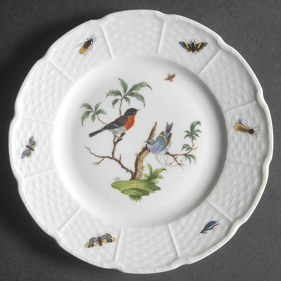 Les Oiseaux Bread & Butter Plate by Ceralene-1