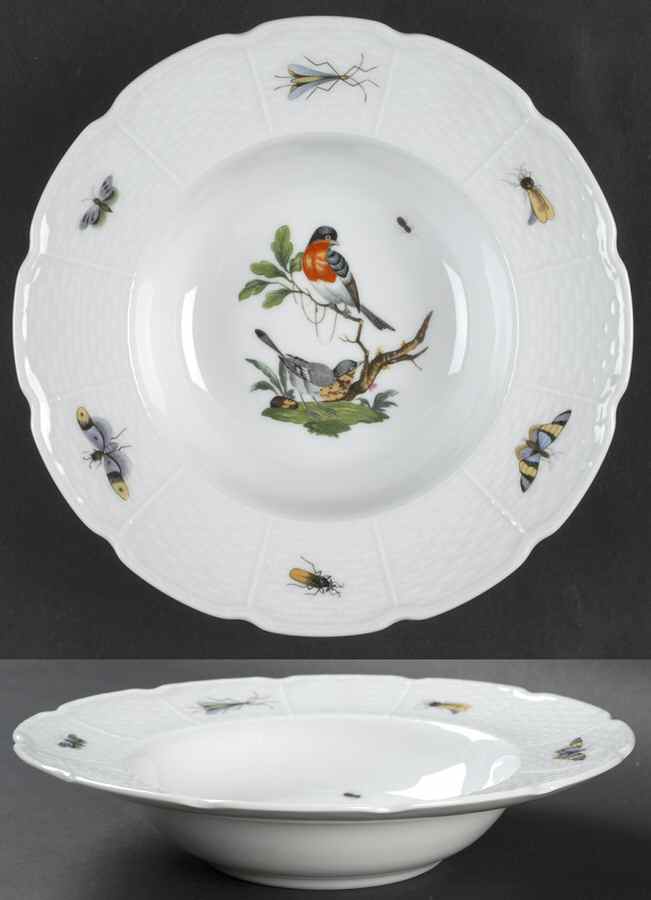 Les Oiseaux Rim Soup Bowl by Ceralene-1