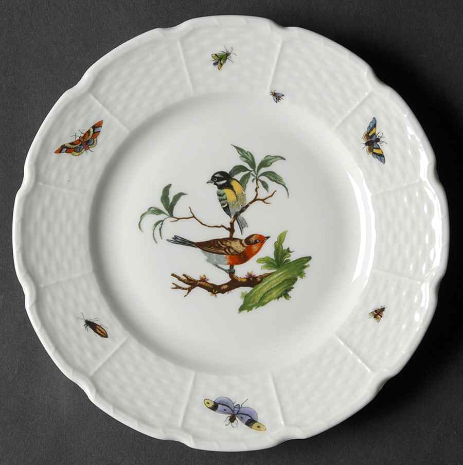 Les Oiseaux Bread & Butter Plate by Ceralene-1