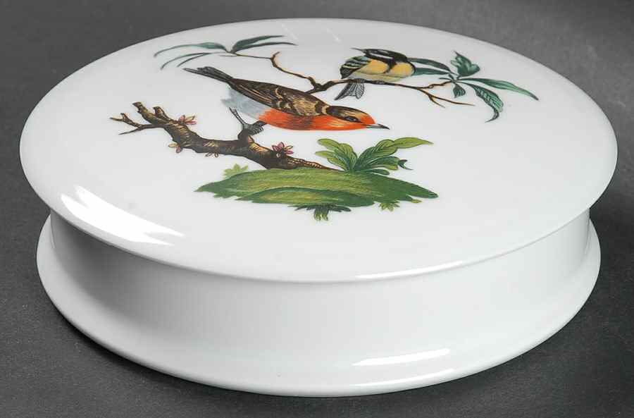 Les Oiseaux Powder Box with Lid by Ceralene-1
