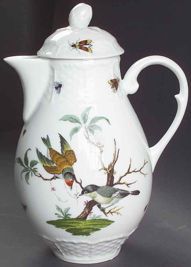 Les Oiseaux Coffee Pot & Lid by Ceralene-1