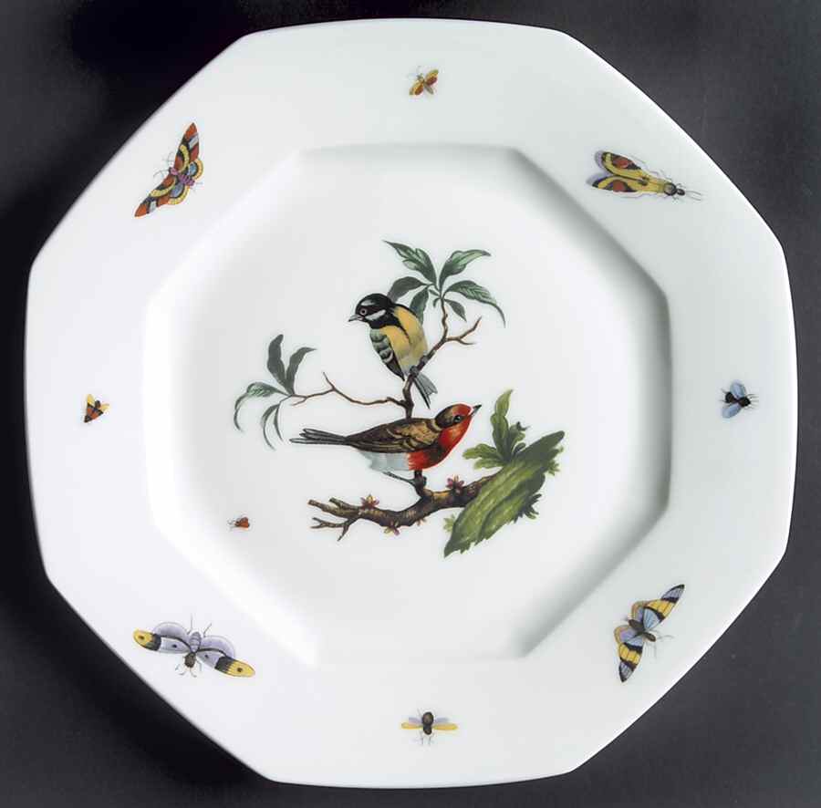 Les Oiseaux Octagonal Dessert Plate by Ceralene-1