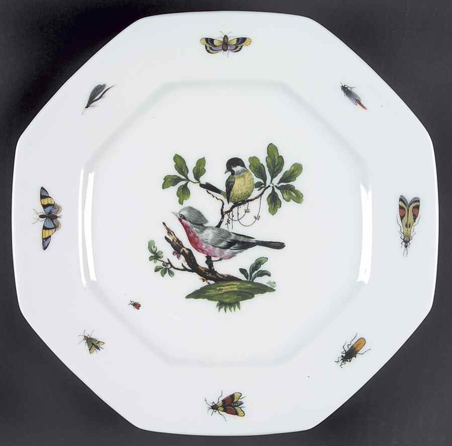 Les Oiseaux Octagonal Dessert Plate by Ceralene-1