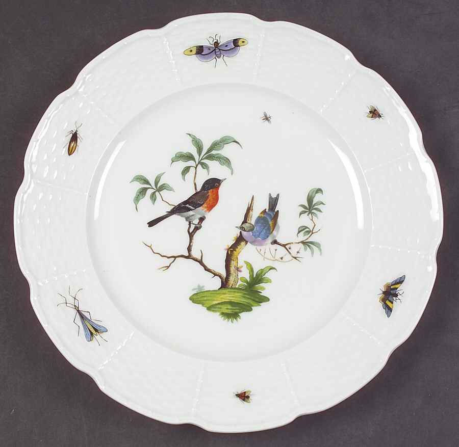 Les Oiseaux Luncheon Plate by Ceralene-1