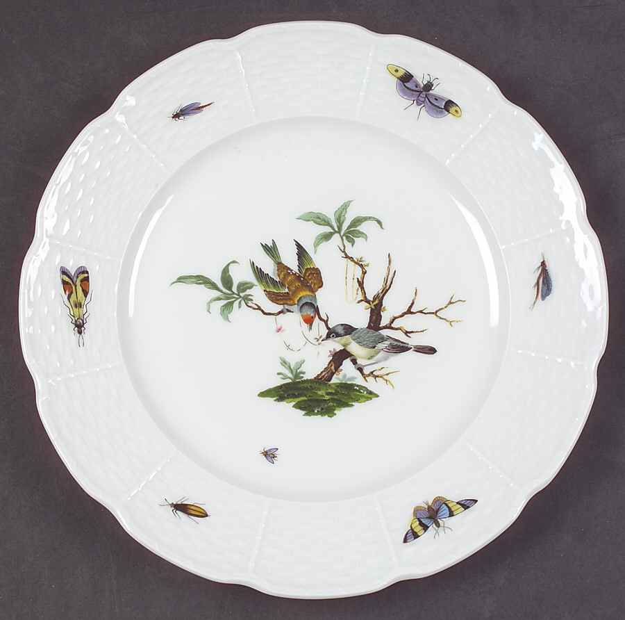 Les Oiseaux Luncheon Plate by Ceralene-1