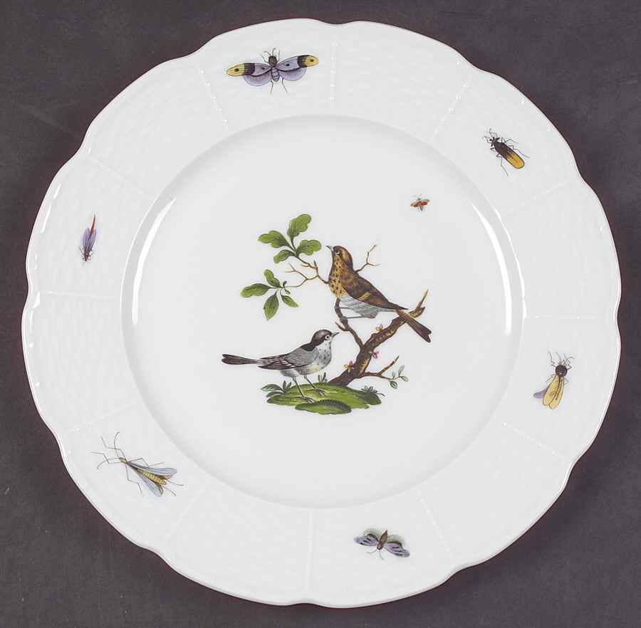 Les Oiseaux Luncheon Plate by Ceralene-1