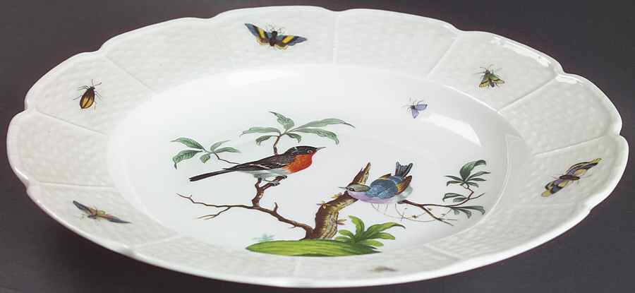 Les Oiseaux Large Rim Soup Bowl by Ceralene-1