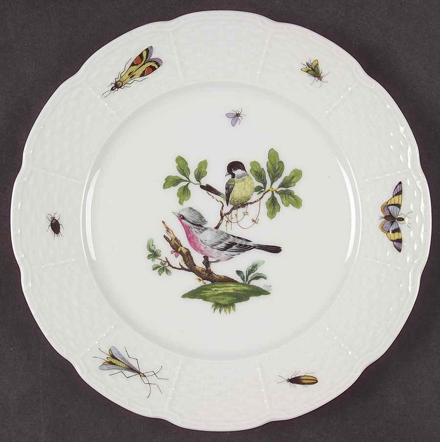 Les Oiseaux Salad Plate by Ceralene-1