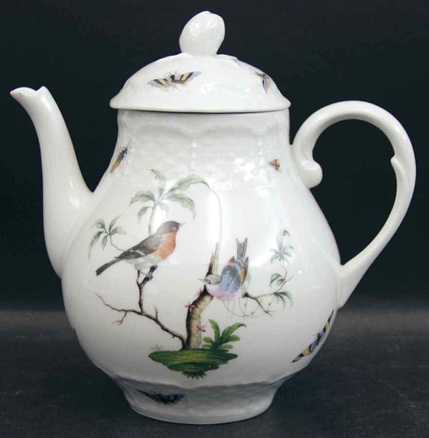 Les Oiseaux Teapot & Lid by Ceralene-1