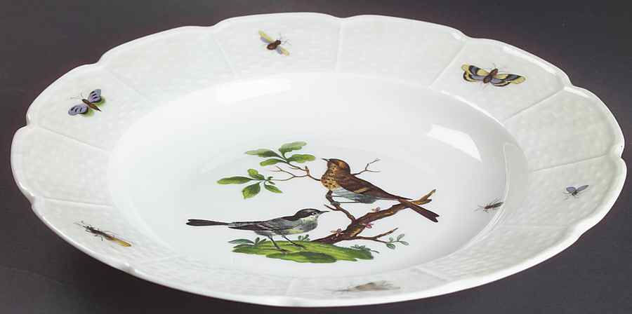Les Oiseaux Large Rim Soup Bowl by Ceralene-1