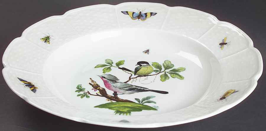 Les Oiseaux Large Rim Soup Bowl by Ceralene-1