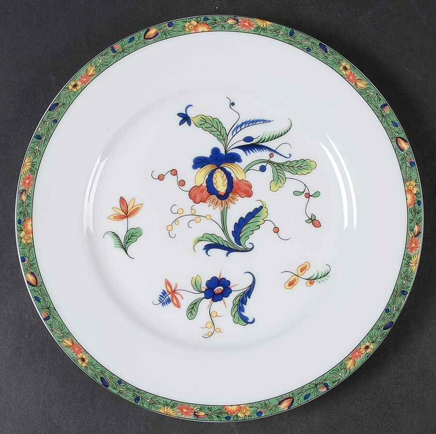 Louviers (White Background) Dessert Luncheon Plate by Ceralene-1