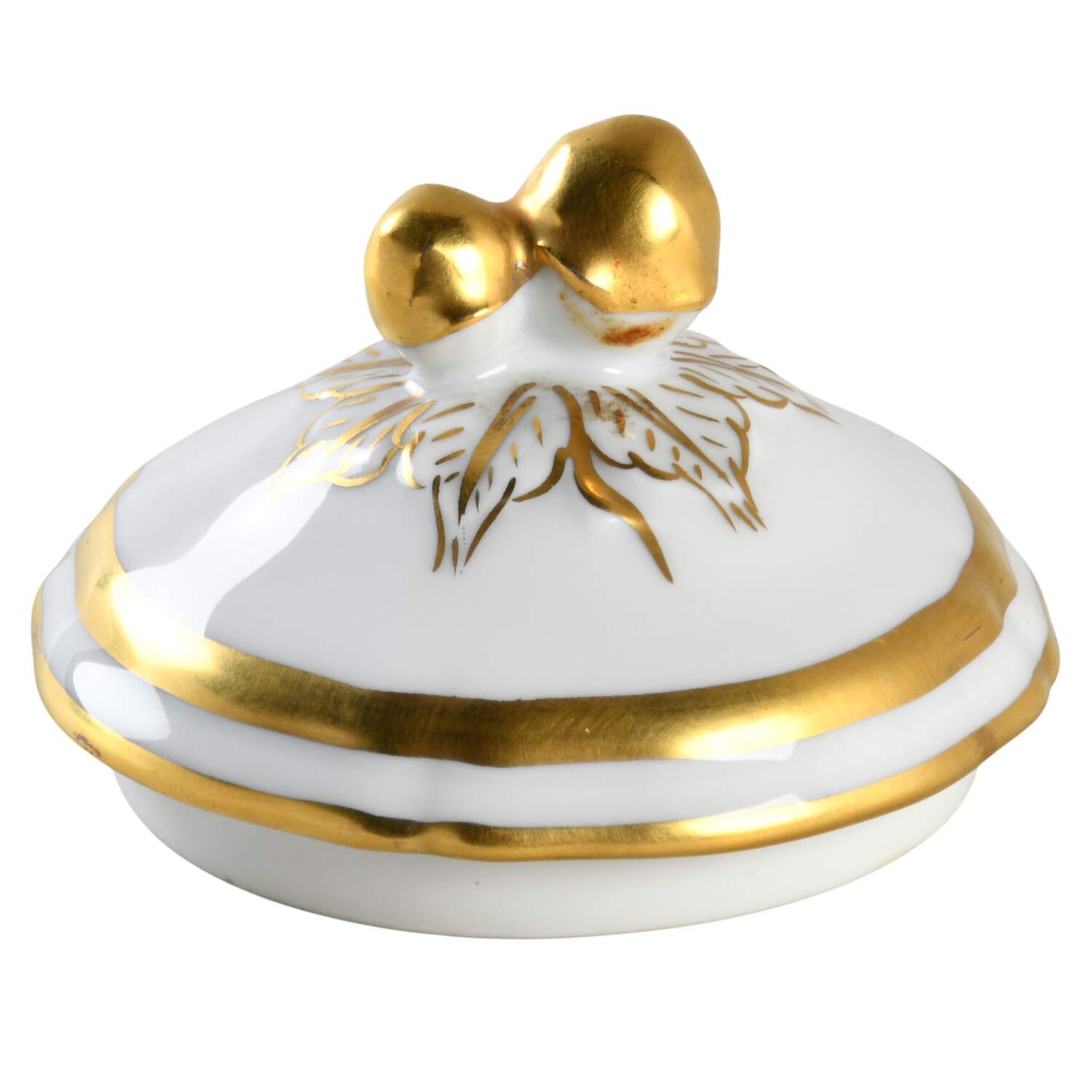 Marie Antoinette (Gold) Lid for Sugar Bowl by Ceralene-1