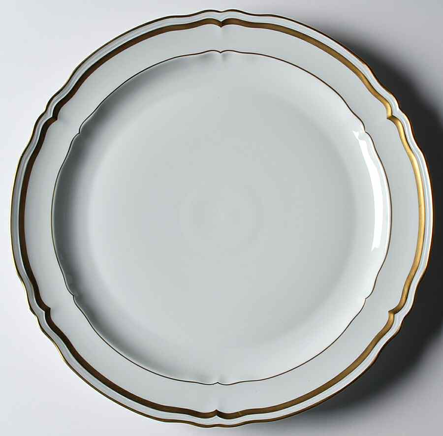 Marie Antoinette (Gold) 12" Chop Plate (Round Platter) by Ceralene-1