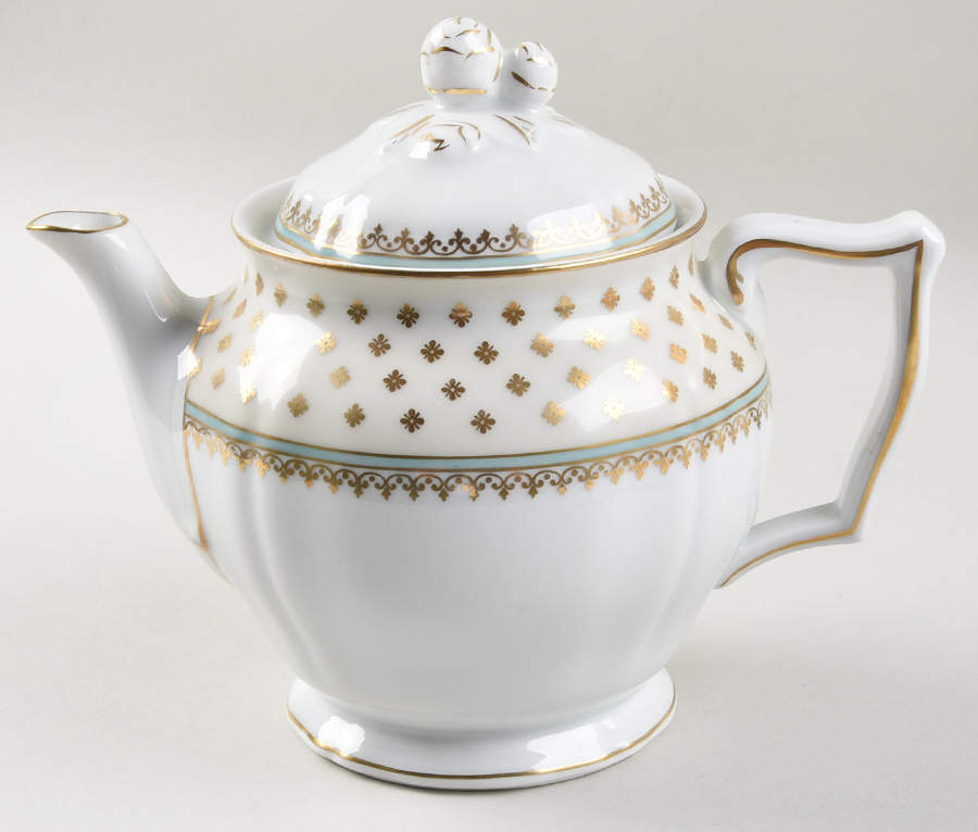 Malmaison Ivory Teapot & Lid by Ceralene-1