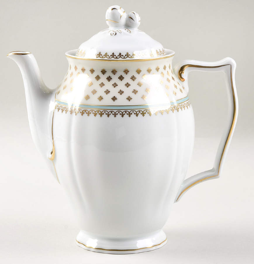 Malmaison Ivory Coffee Pot & Lid by Ceralene-1
