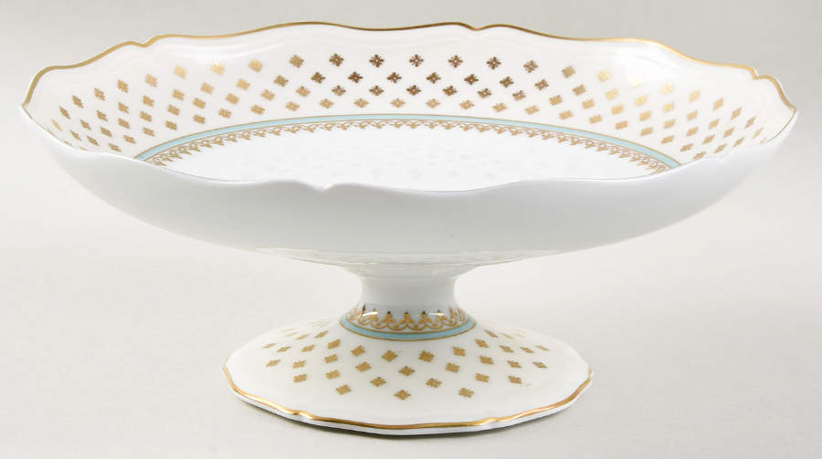 Malmaison Ivory Round Compote (Height X Width) by Ceralene-1