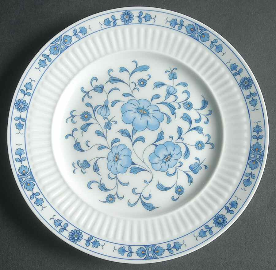 Medicis (Blue) Bread & Butter Plate by Ceralene-1