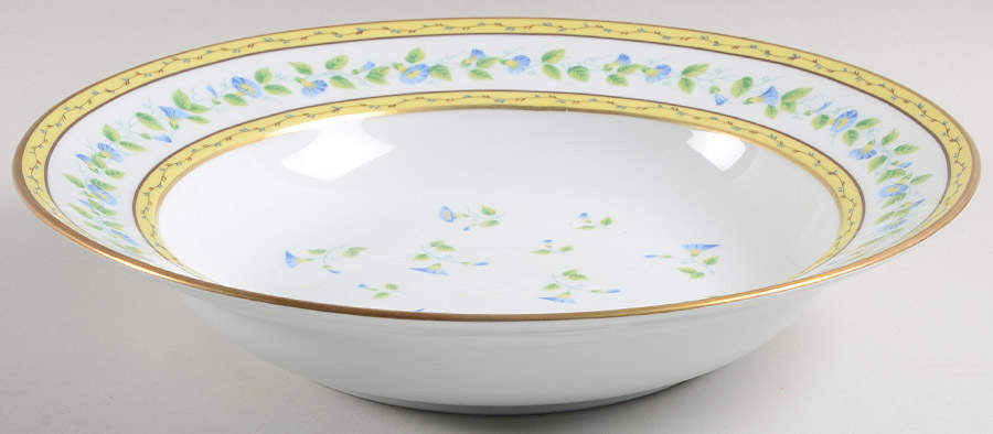 Morning Glory Spray 11" Pasta Serving Bowl by Ceralene-1