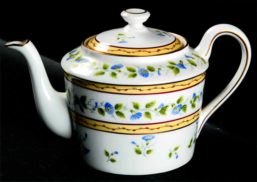 Morning Glory Spray Teapot & Lid by Ceralene-1