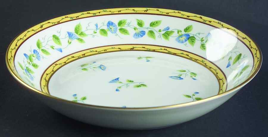 Morning Glory Spray Coupe Soup Bowl by Ceralene-1