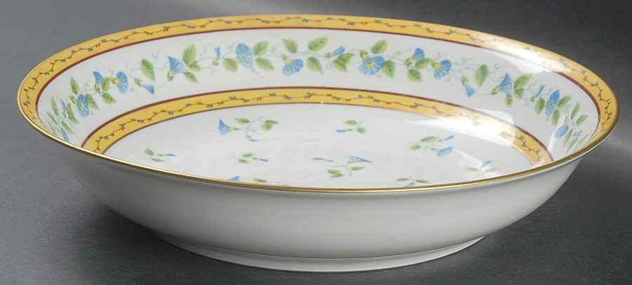Morning Glory Spray 9" Round Vegetable Bowl by Ceralene-1
