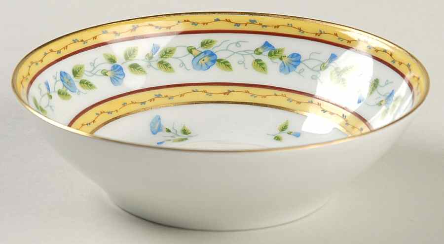 Morning Glory Spray Fruit/Dessert (Sauce) Bowl by Ceralene-1