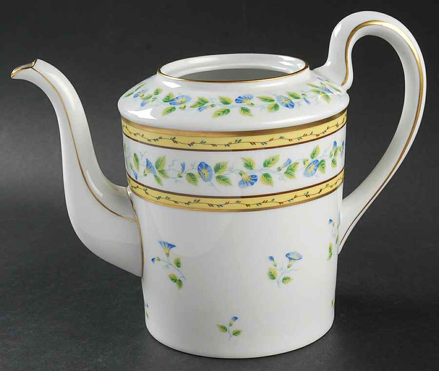 Morning Glory Spray Coffee Pot No Lid by Ceralene-1