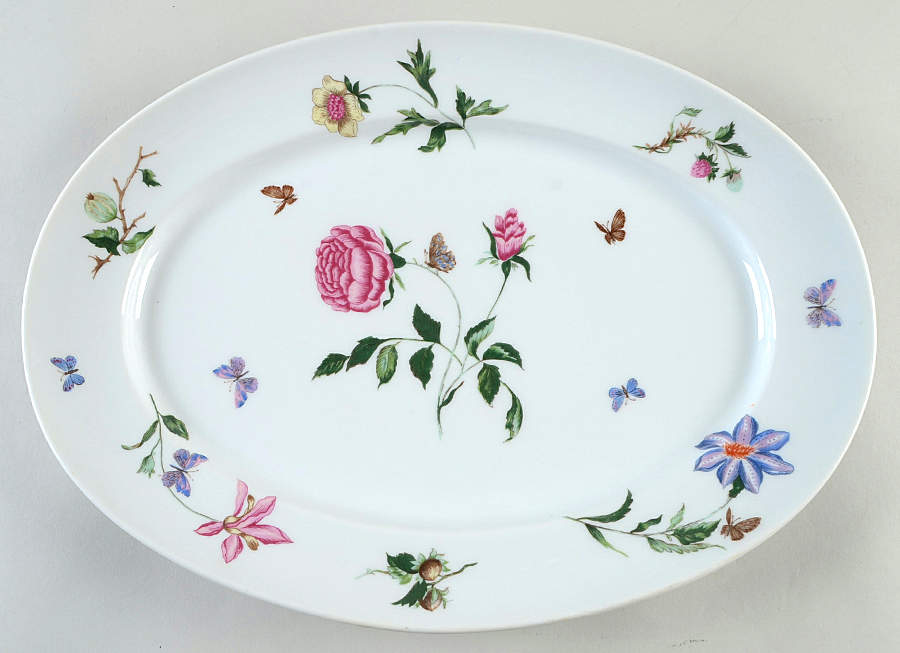 Mon Jardin 16" Oval Serving Platter by Ceralene-1