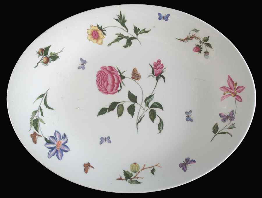 Mon Jardin 15" Oval Serving Platter by Ceralene-1