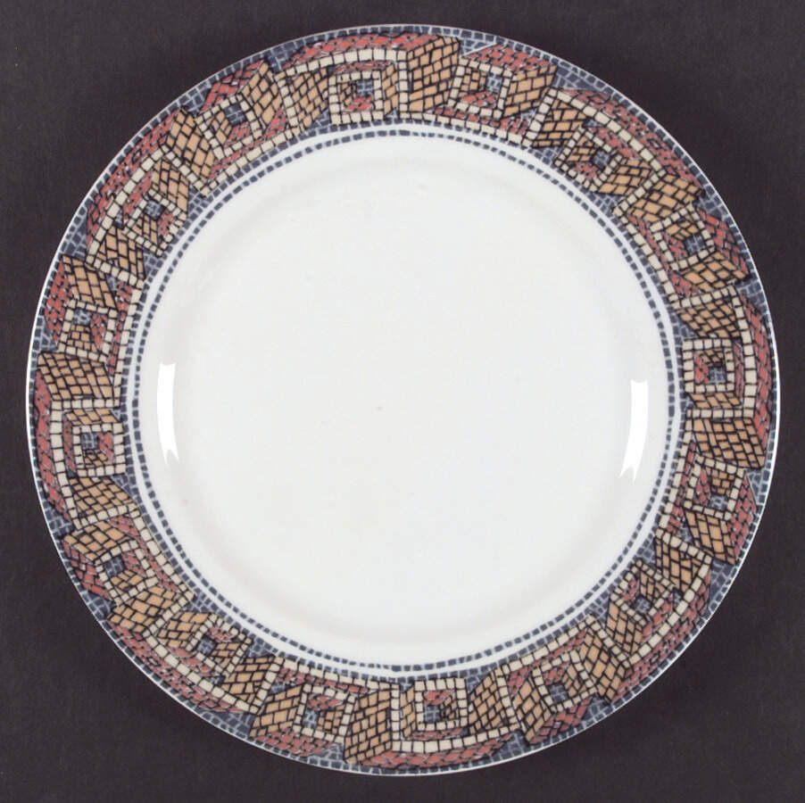 Mosaiques Greek Border Dinner Plate by Ceralene-1