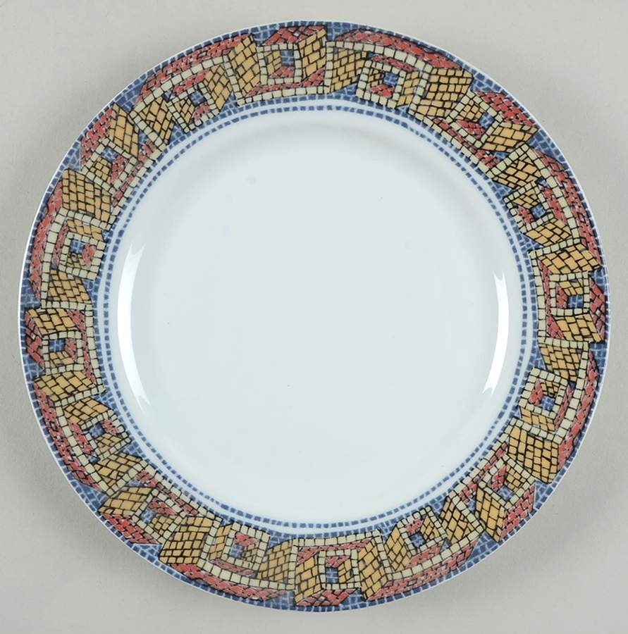 Mosaiques Greek Border Luncheon Plate by Ceralene-1